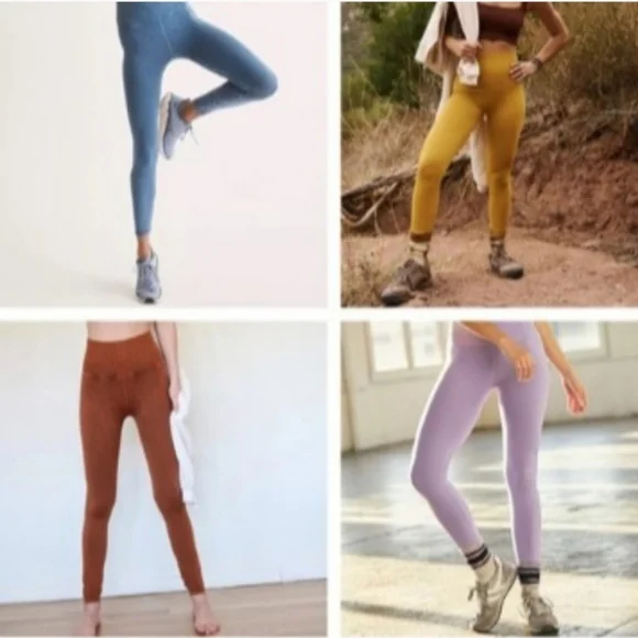 *Final Price* Bundle Free People 4 Piece Good Karma 7/8 Leggings NWOT - Picture 2 of 8